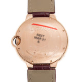 Cartier Ballon Bleu Silvered Sunray Dial Automatic Ladies 18kt Rose Gold Watch #WJBB0034 - Watches of America #3