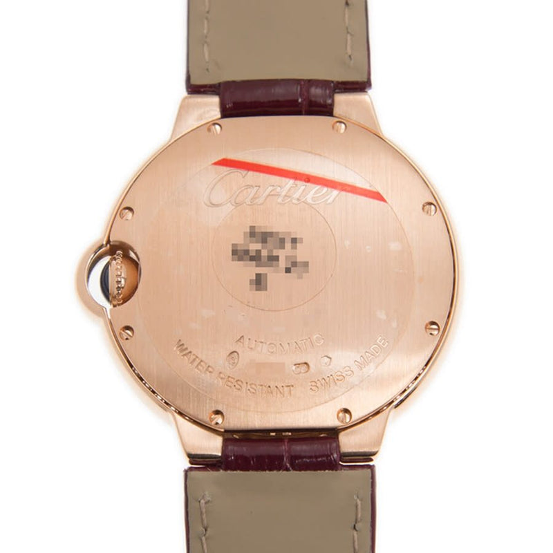 Cartier Ballon Bleu Silvered Sunray Dial Automatic Ladies 18kt Rose Gold Watch #WJBB0034 - Watches of America #3