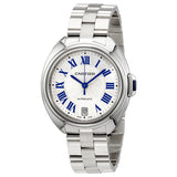 Cartier Cle Automatic Silver Dial Ladies Watch #WSCL0006 - Watches of America