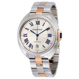 Cartier Cle Automatic Silver Dial Men's Watch #W2CL0002 - Watches of America