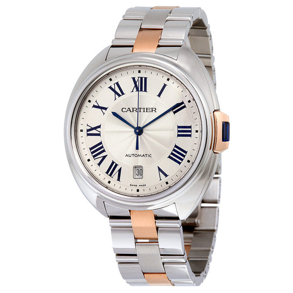 Cartier Cle Automatic Silver Dial Men's Watch #W2CL0002 - Watches of America