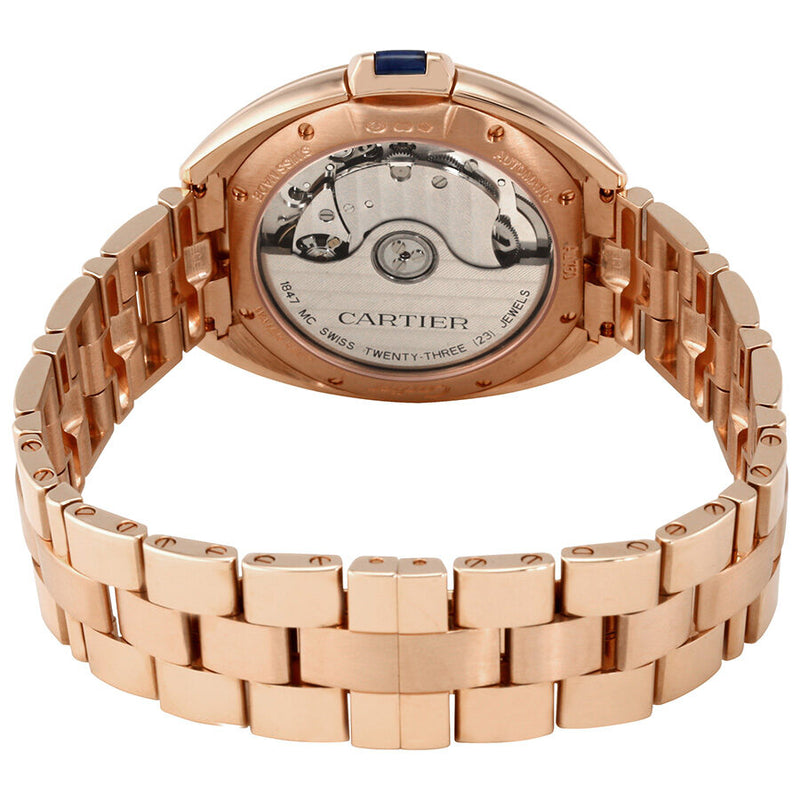 Cartier Cle Flinque 18kt Pink Gold Sunray Effect Dial Ladies Watch #WJCL0006 - Watches of America #3