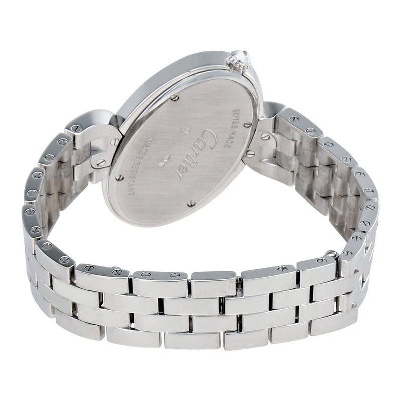 Cartier Delice de Cartier Silver Dial 18kt White Gold Diamond Ladies Watch #WG800007 - Watches of America #3