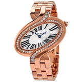 Cartier Delices De Cartier Diamond 18k Rose Gold Ladies Watch #WG800006 - Watches of America