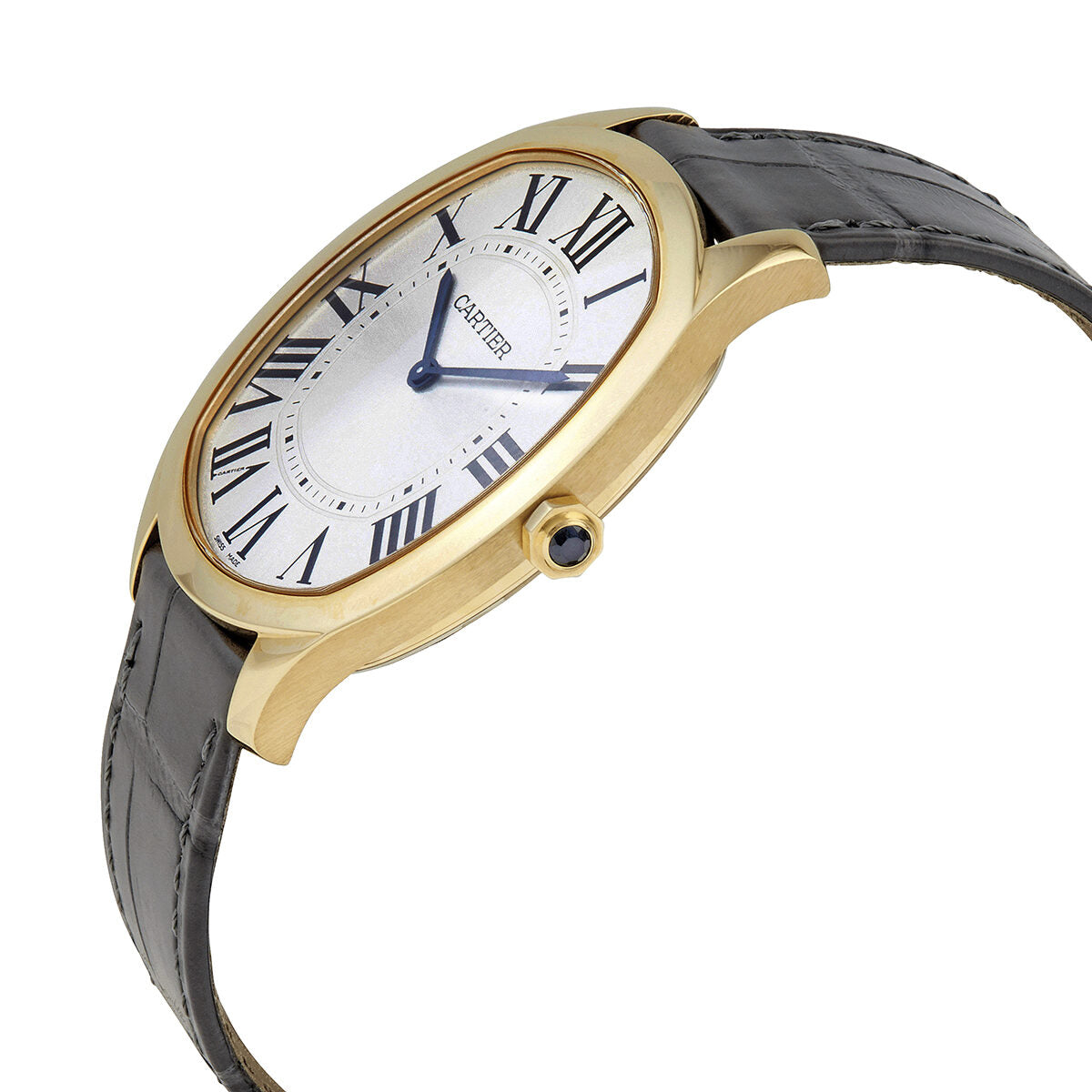 Cartier Drive Extra Flat Hand Wind Reloj de hombre de oro amarillo de 18 quilates WGNM0011 Watches of America