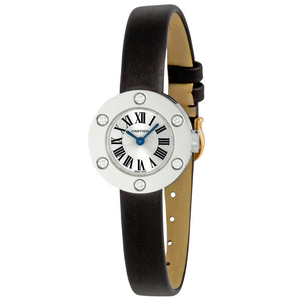 Cartier Love 18k White Gold Small Ladies Watch #WE800231 - Watches of America