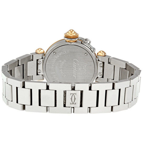 Cartier Miss Pasha Silver Dial Diamond Bezel Ladies Watch #WJ124021 - Watches of America #3