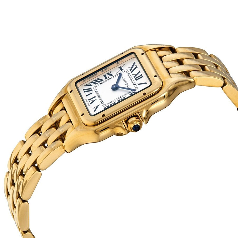 Cartier Panthere de Cartier Medium Silver Dial 18kt Yellow Gold Ladies Watch #WGPN0009 - Watches of America #2