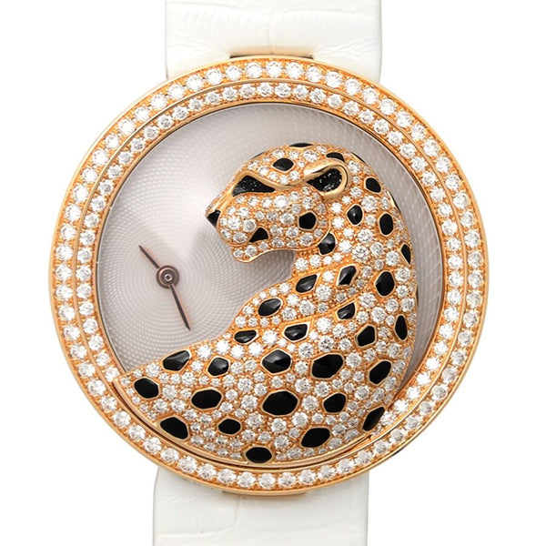 Cartier Panthere Divine Mother Of Pearl Dial 18k Rose Gold Dial Ladies Watch #HPI00762 - Watches of America #2