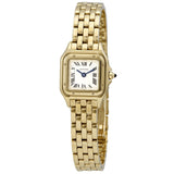 Cartier Panthere Mini Silver Dial 18kt Yellow Gold Ladies Watch #WGPN0016 - Watches of America