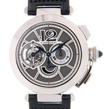 Cartier Pasha Tourbillon Chronograph 18 kt White Gold Men's Watch #W3030013 - Watches of America