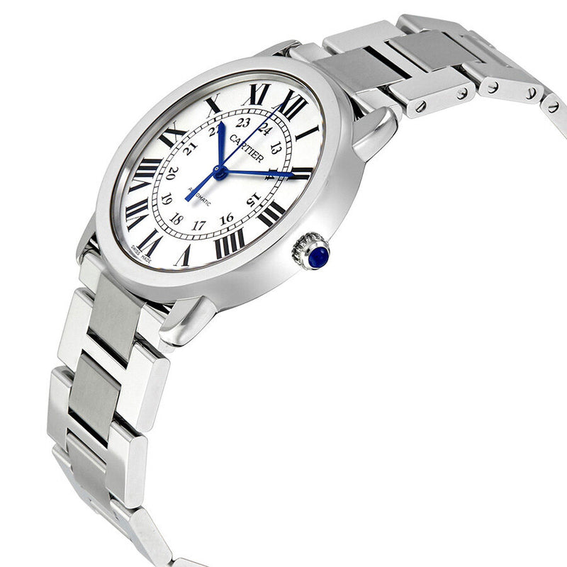 Cartier Ronde Solo Silver Opaline Automatic Ladies Watch #WSRN0012 - Watches of America #2