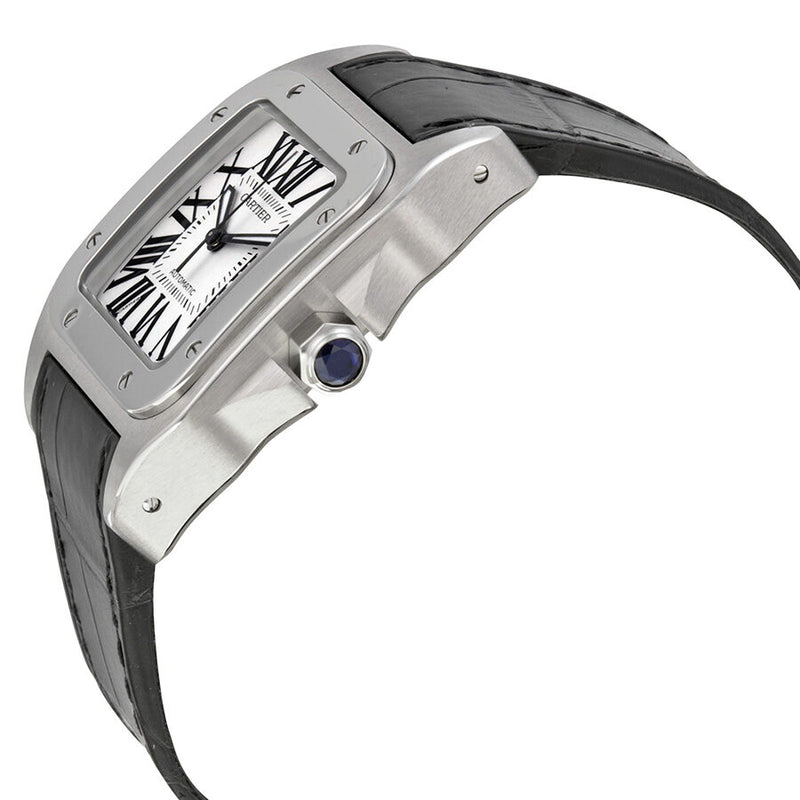 Cartier Santos 100 Stainless Steel Medium Watch #W20106X8 - Watches of America #2