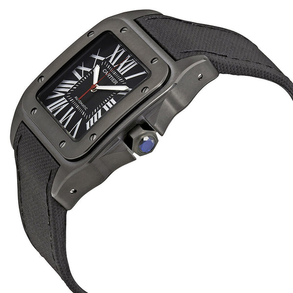 Cartier Santos Automatic Black Dial Men's Watch #WSSA0006 - Watches of America #2