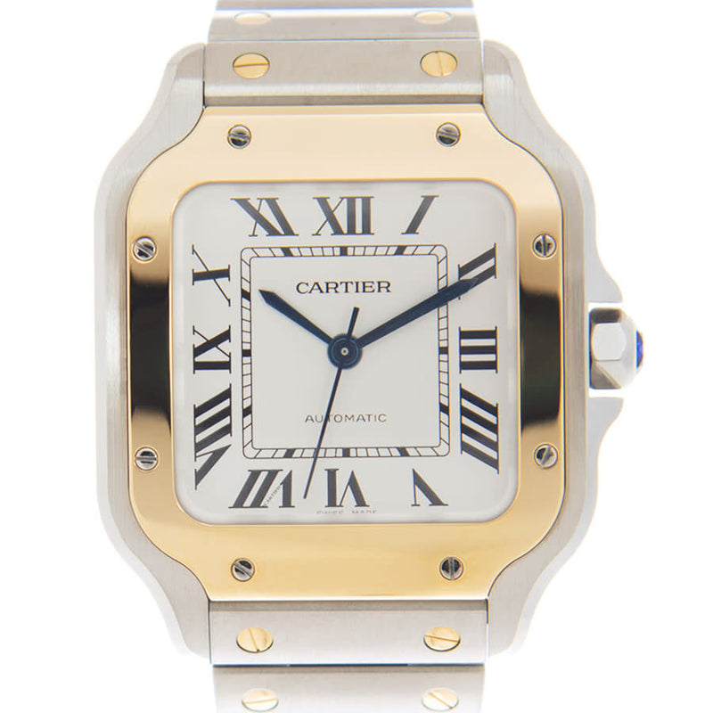 Cartier Santos Automatic Silver Dial Watch #W2SA0016 - Watches of America #2