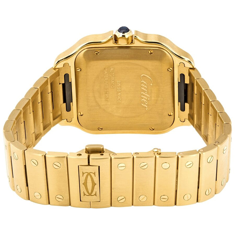 Cartier santos clearance gold mens watch