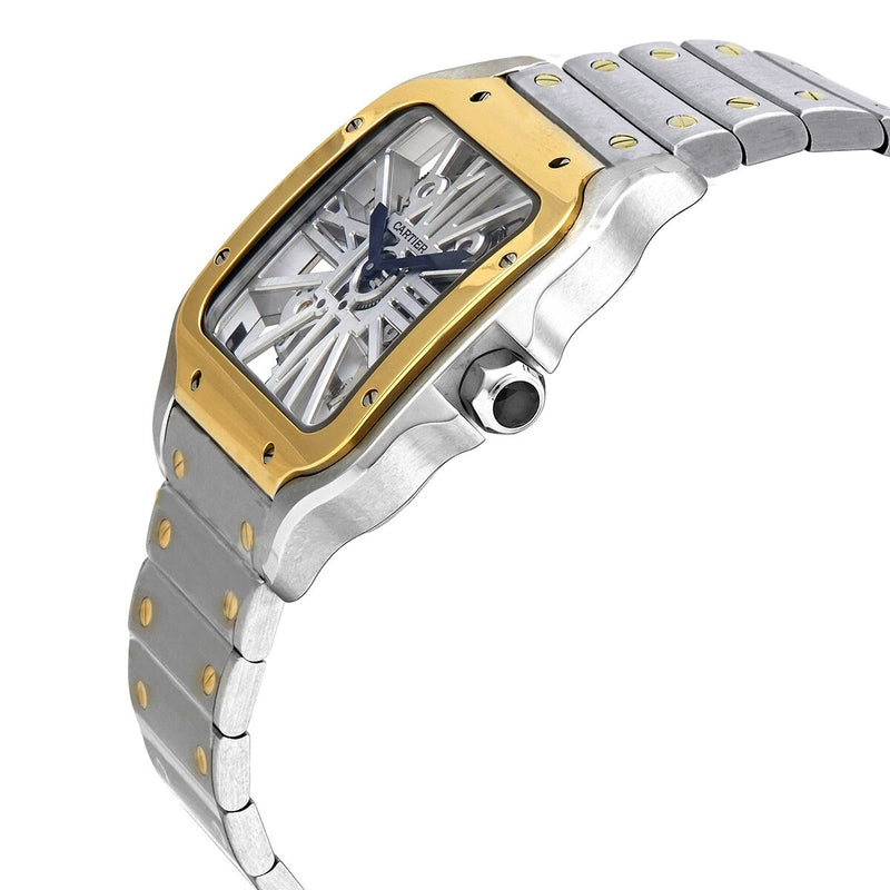 Cartier Santos De Cartier Hand Wind Skeleton Men s Watch WHSA0012