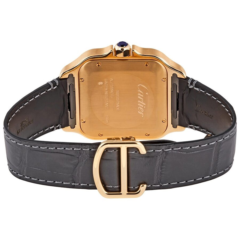 Cartier Santos De Cartier Large Automatic Silver Dial Men's 18kt Rose Gold Watch #WGSA0011 - Watches of America #3