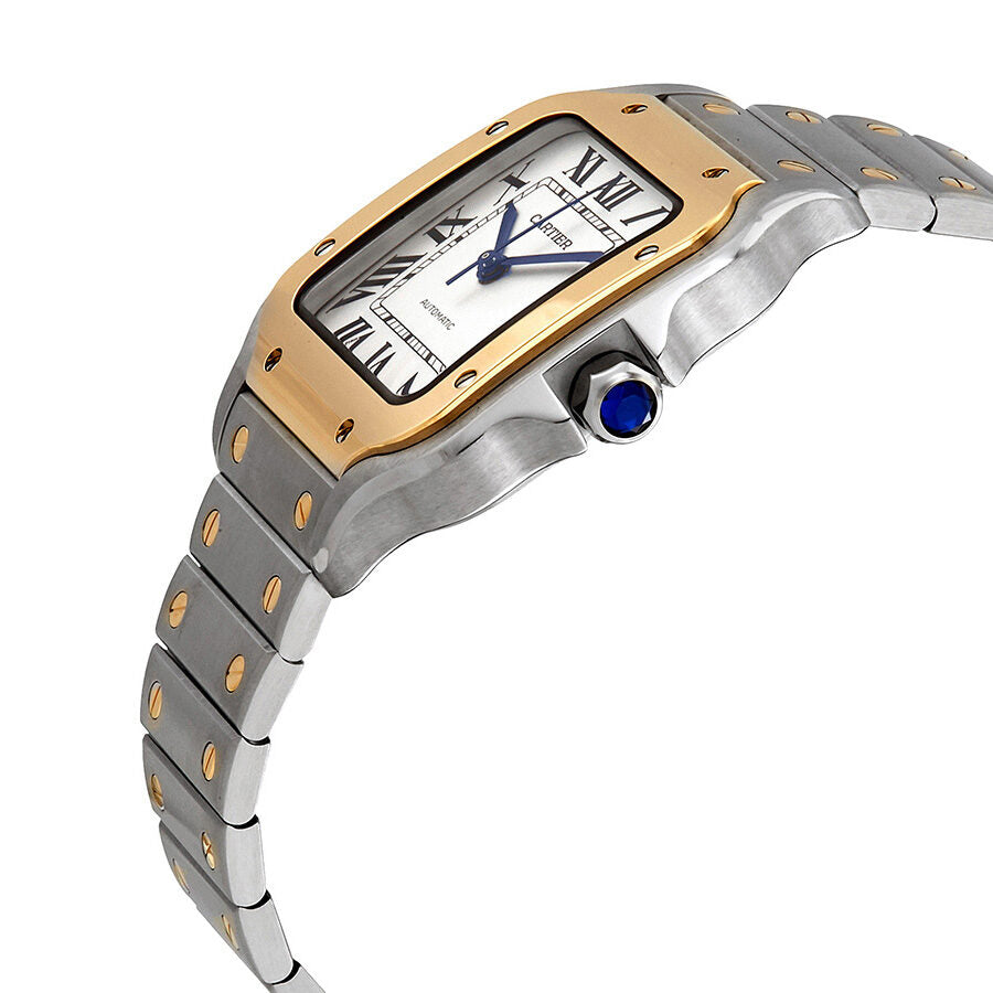 Cartier Santos Reloj automático de acero y oro amarillo de 18