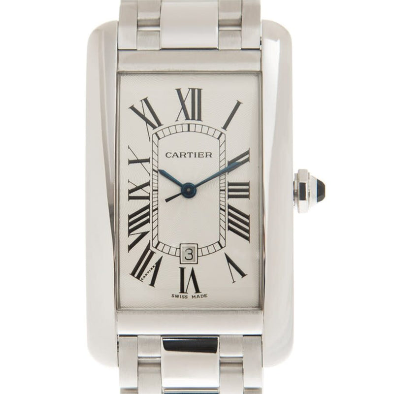 Cartier Tank Americaine Automatic White Dial Ladies Watch #W26055L1 - Watches of America #2