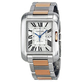 Cartier Tank Anglaise Large Automatic Rose Gold and Steel Ladies Watch #W5310037 - Watches of America