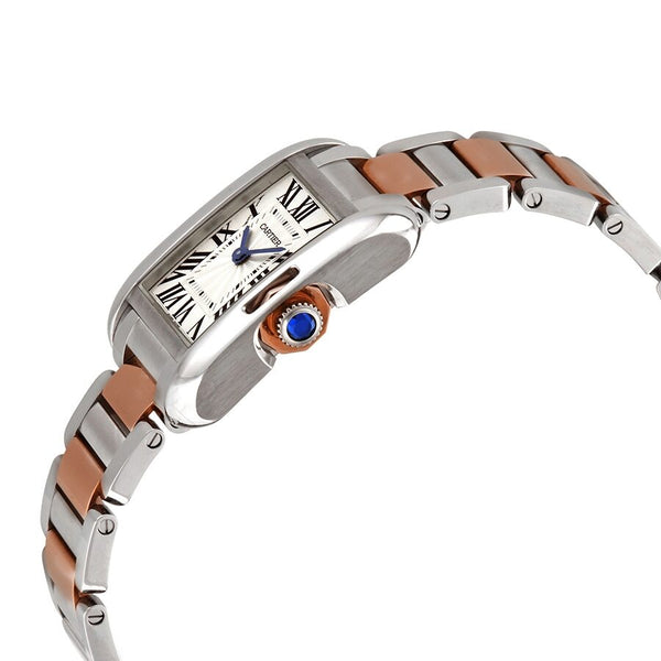 Cartier Tank Anglaise Quartz Silver Dial Ladies Watch #W5130036 - Watches of America #2