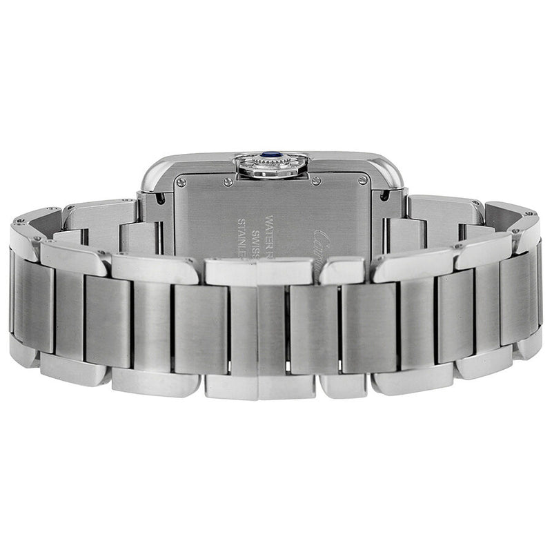 Cartier Tank Anglaise Automatic Silver Dial Stainless Steel Men's Watch #W5310009 - Watches of America #3