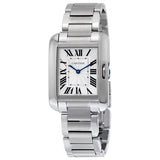 Cartier Tank Anglaise Silver Dial Ladies Watch #W5310044 - Watches of America