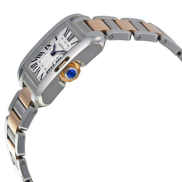 Cartier Tank Anglaise Silver Dial Ladies Watch #W5310019 - Watches of America #2