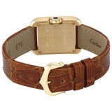 Cartier Tank Anglaise Small Silver Dial Ladies Brown Leather Strap Watch #W5310028 - Watches of America #3