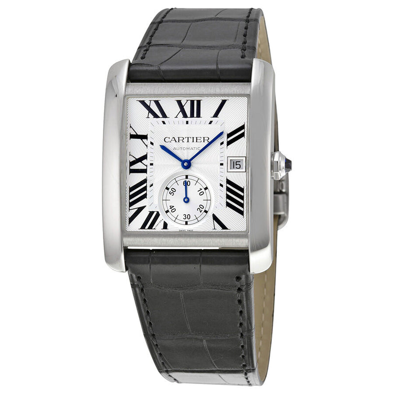 Cartier Tank MC Automatic Silver Dial Men's Watch #W5330003 - Watches of America