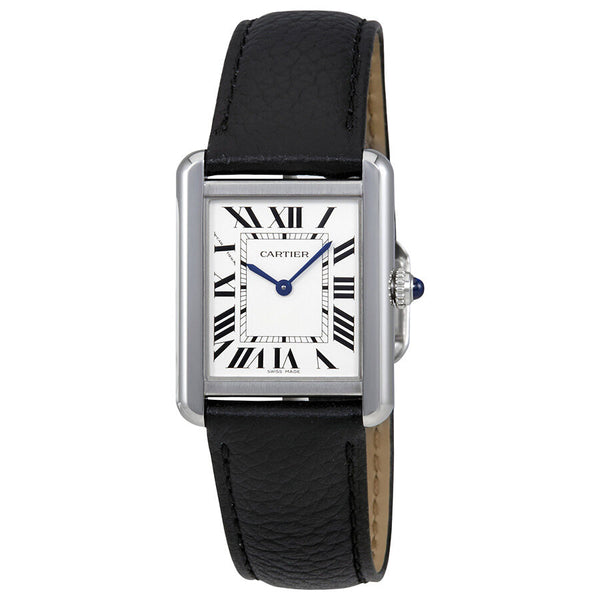 Cartier Tank Solo Silvered Light Opaline Dial Ladies Watch #WSTA0030 - Watches of America