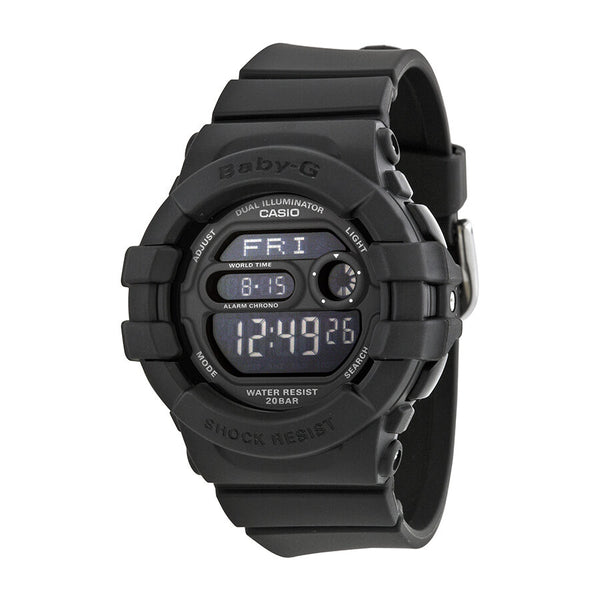 Casio Baby G Digital Dial Black Resin Ladies Watch #BGD140-1ACR - Watches of America