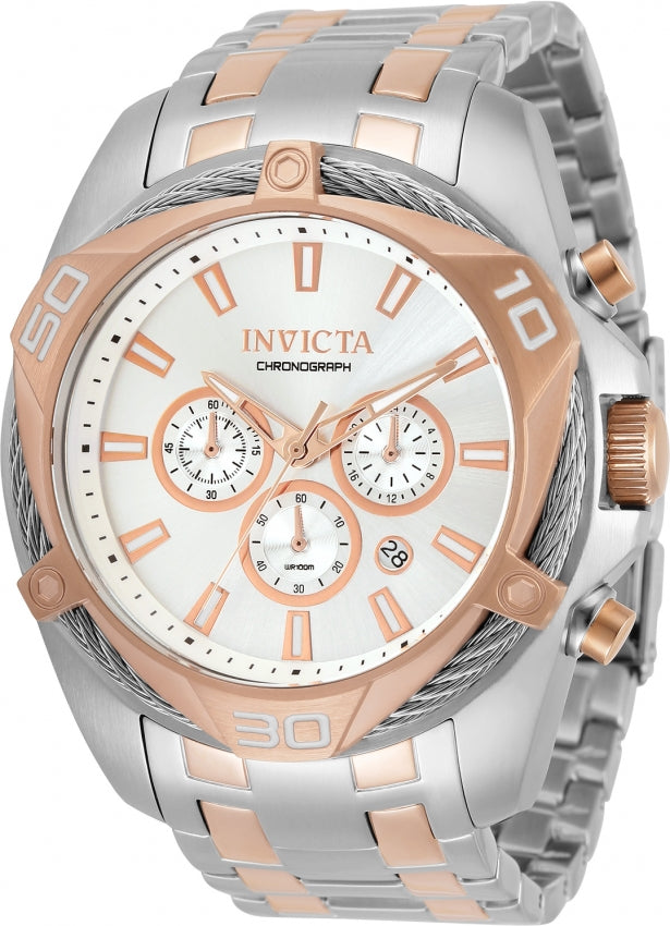 Invicta Bolt Chronograph Quartz Silver Dial Men's Watch 34134
