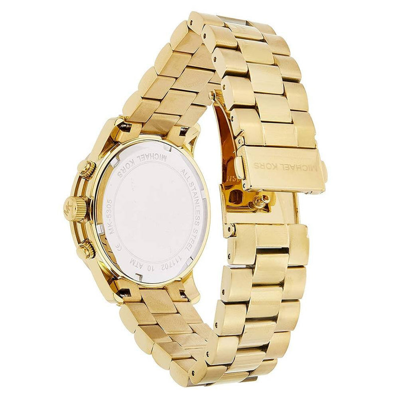 Michael Kors Mother Pearl Chrono Gold Watch MK5305 - Watches of America #4