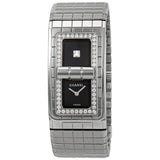 Chanel Code CoCo Black Lacquered Dial Ladies Diamond Watch #H5145 - Watches of America