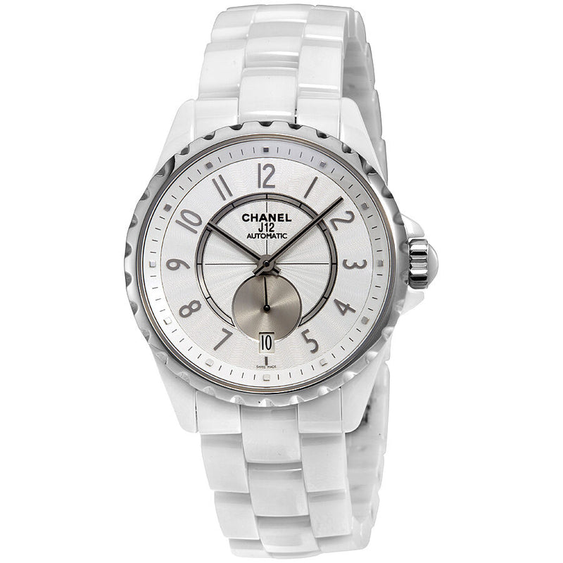Chanel J12 Automatic White Dial Ceramic Unisex Watch #H3837 - Watches of America