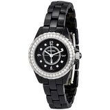 Chanel J12 Black Ceramic Quartz Ladies Watch #H2571 - Watches of America
