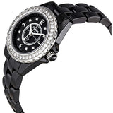 Chanel J12 Black Ceramic Quartz Ladies Watch #H2571 - Watches of America #2