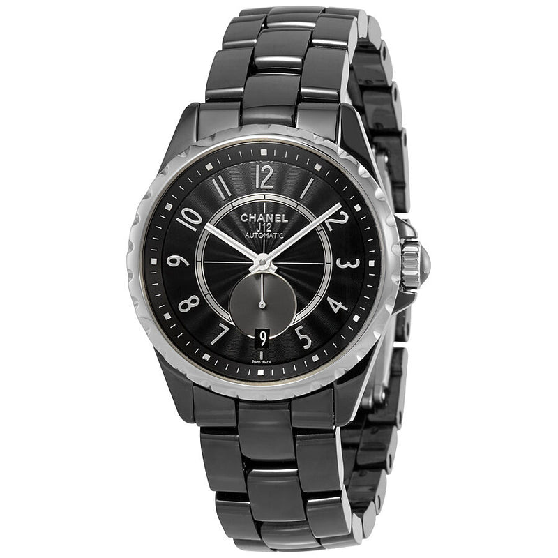 Chanel J12 Automatic Black Dial Watch #H3836 - Watches of America