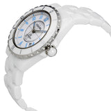 Chanel J12 Blue Light White Dial Ceramic Automatic Unisex Watch #H3827 - Watches of America #2