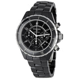 Chanel J12 Chronograph Black Ceramic Unisex Watch #H0940 - Watches of America