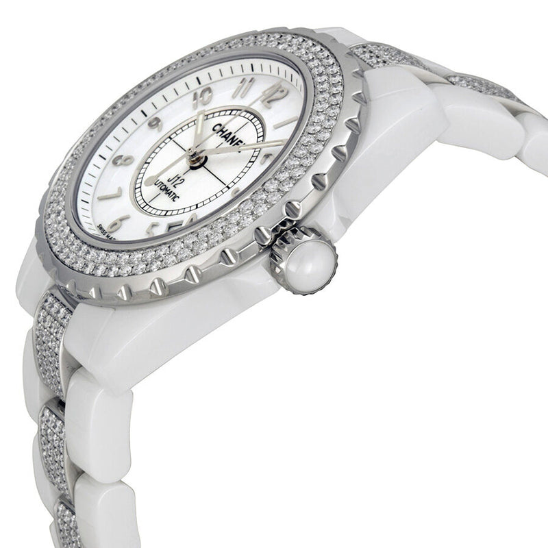Chanel J12 Diamonds and Ceramic Automatic Unisex Watch #H1422 - Watches of America #2