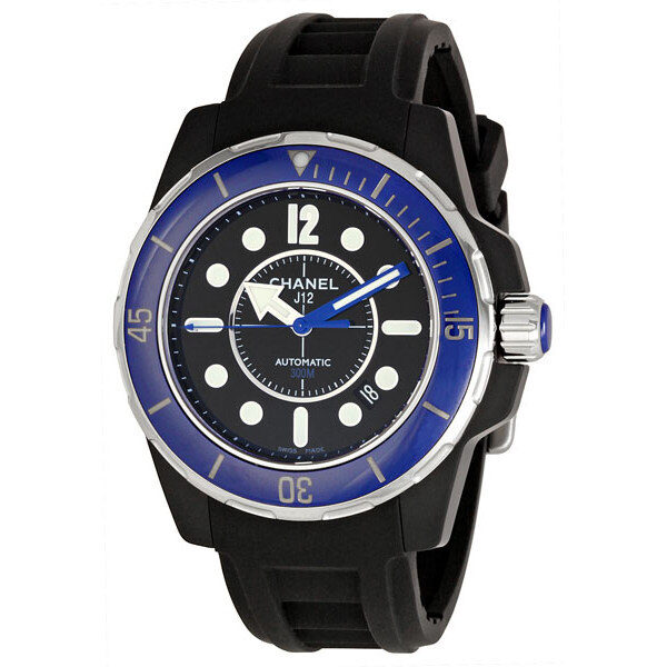 Chanel J12 Marine Black Ceramic Watch #H2559 - Watches of America