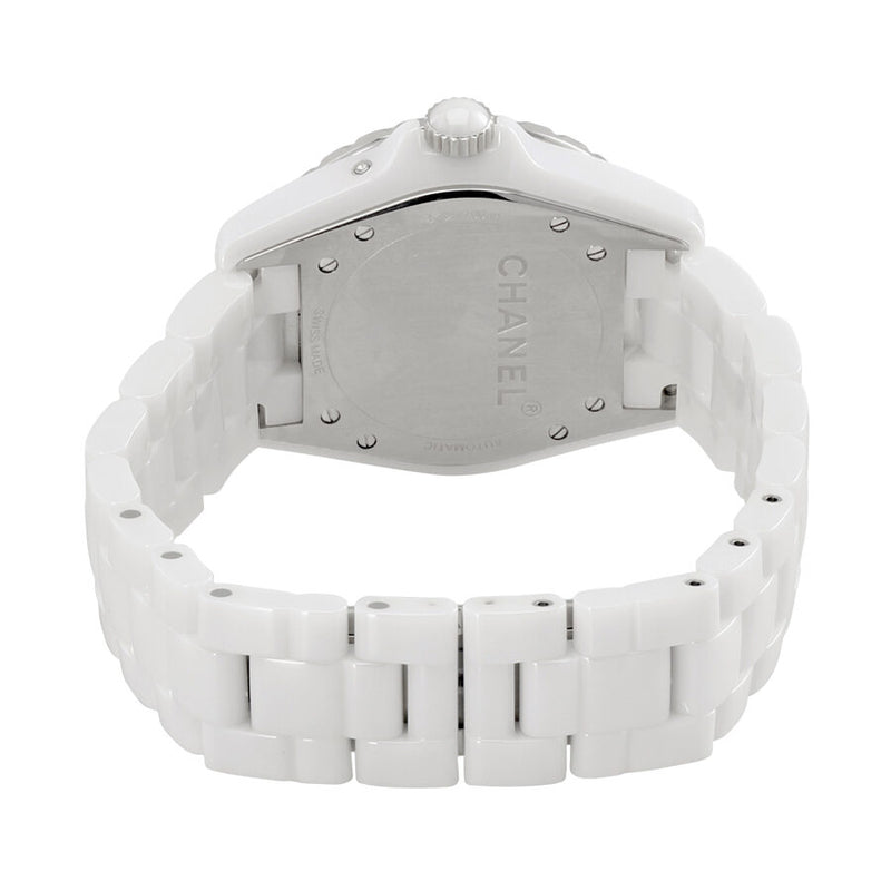 Chanel J12 Moon Phase Mother of Pearl Dial White Ceramic Ladies Watch #H3404 - Watches of America #3