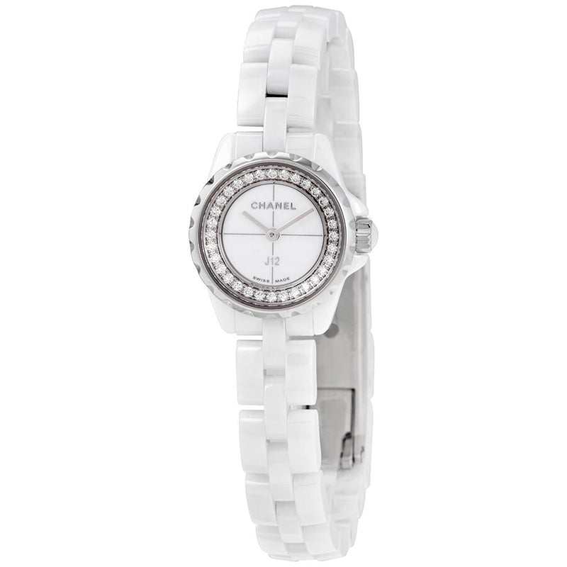 Chanel J12-XS White Dial Ladies Ceramic Watch #H5237 - Watches of America