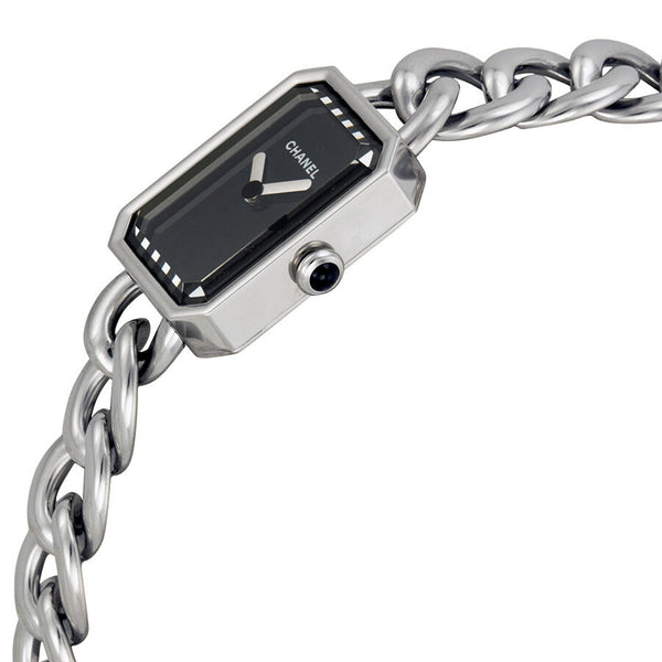 Chanel Premiere Black Dial Stainless Steel Ladies Watch #H3248 - Watches of America #2