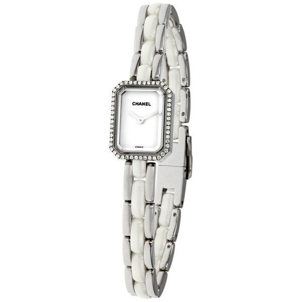 Chanel Premiere Diamond Quartz Ladies Watch #H2132 - Watches of America