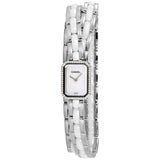 Chanel Premiere White Dial Ceramic and Steel Diamond Ladies Watch #H3059 - Watches of America