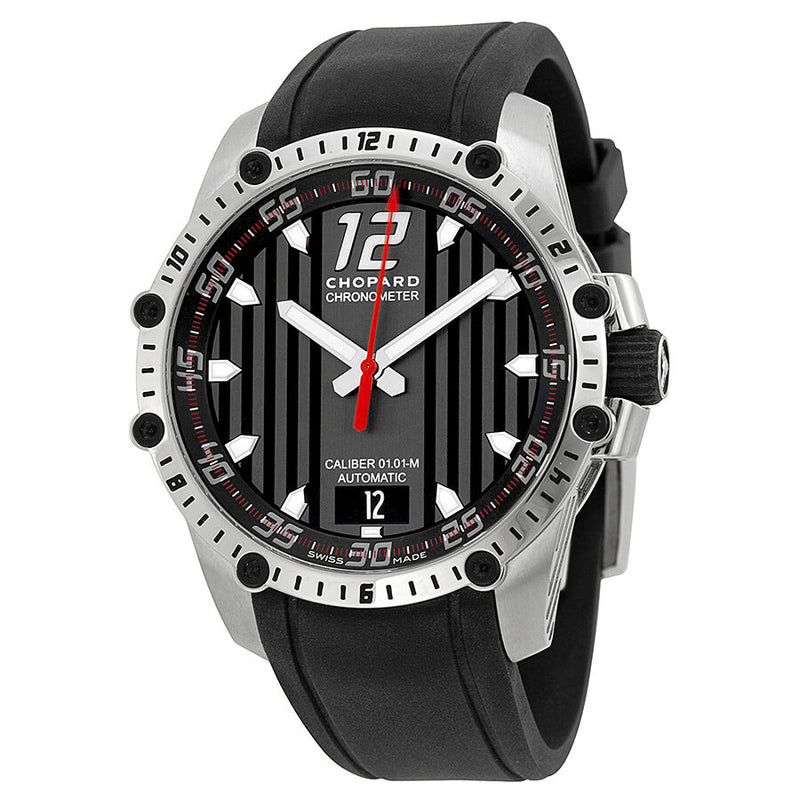 Chopard Classic Racing Superfast Automatic Black Dial Black Rubber Strap Men's Watch  RBK#168536-3001 - Watches of America
